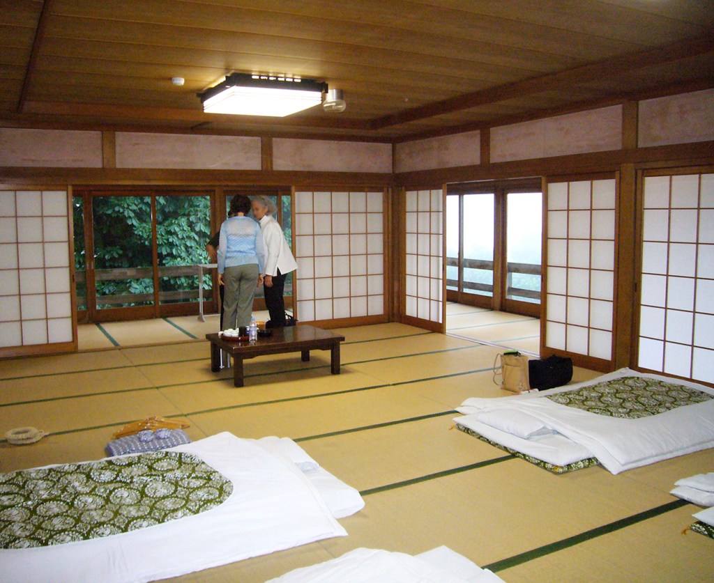 Tatami room at Saikan shukubo at Haguro-san
