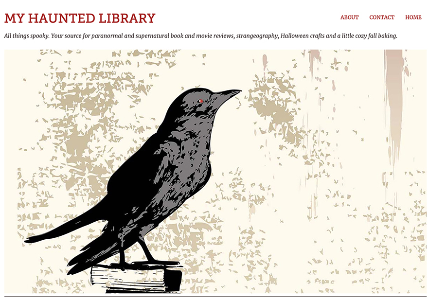 My Haunted Library blog header
