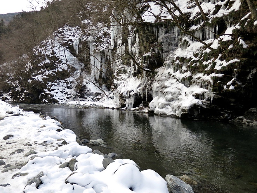 Misotsuchi icicles in Chichibu Saitama