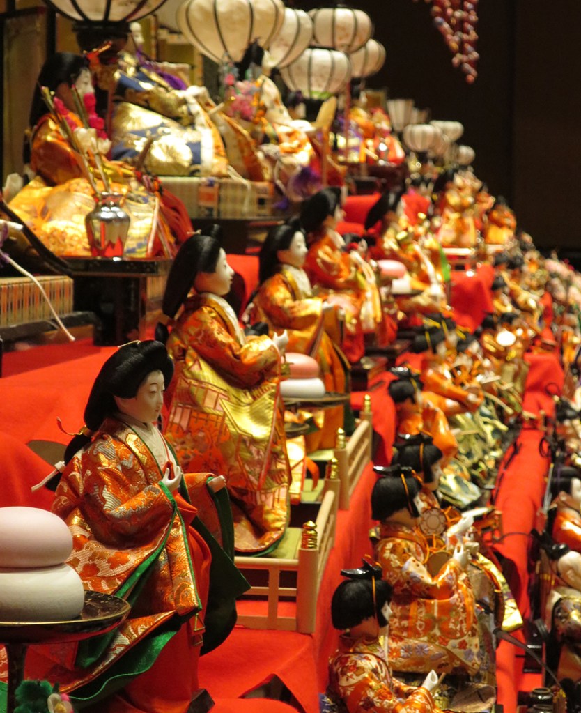 Katsuura Doll Festival hina matsuri many sets of dolls