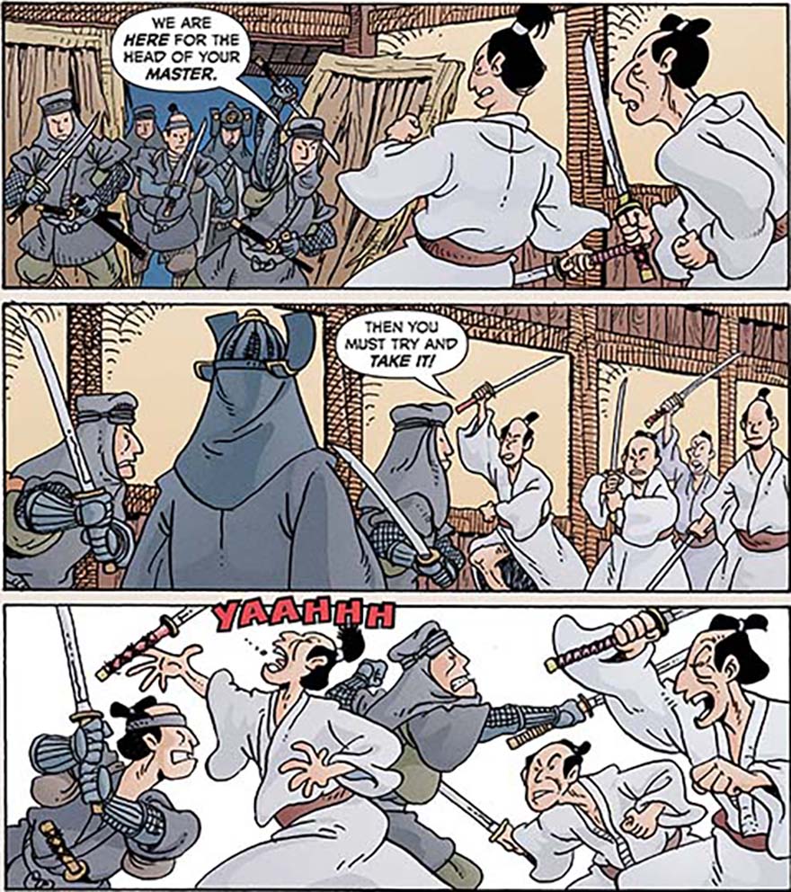 Page of manga comic 47 Ronin by Mike Richardson and Stan Sakai