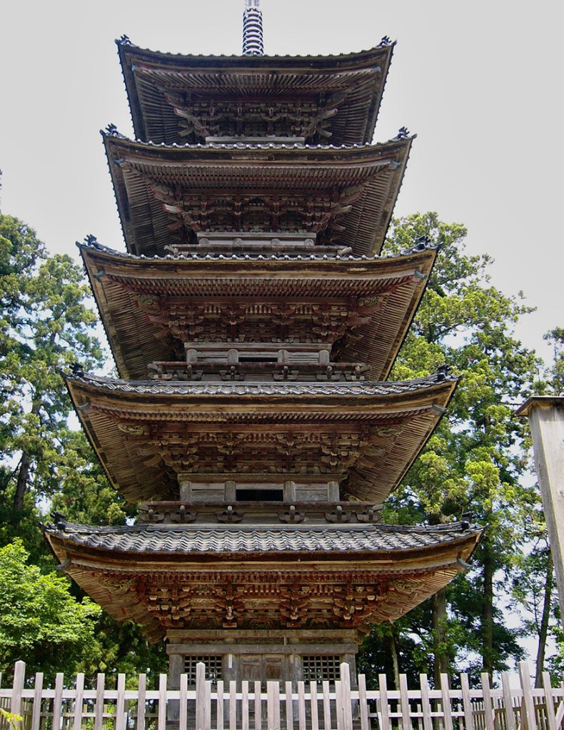 Nichiren temple pagoda on Sado Island