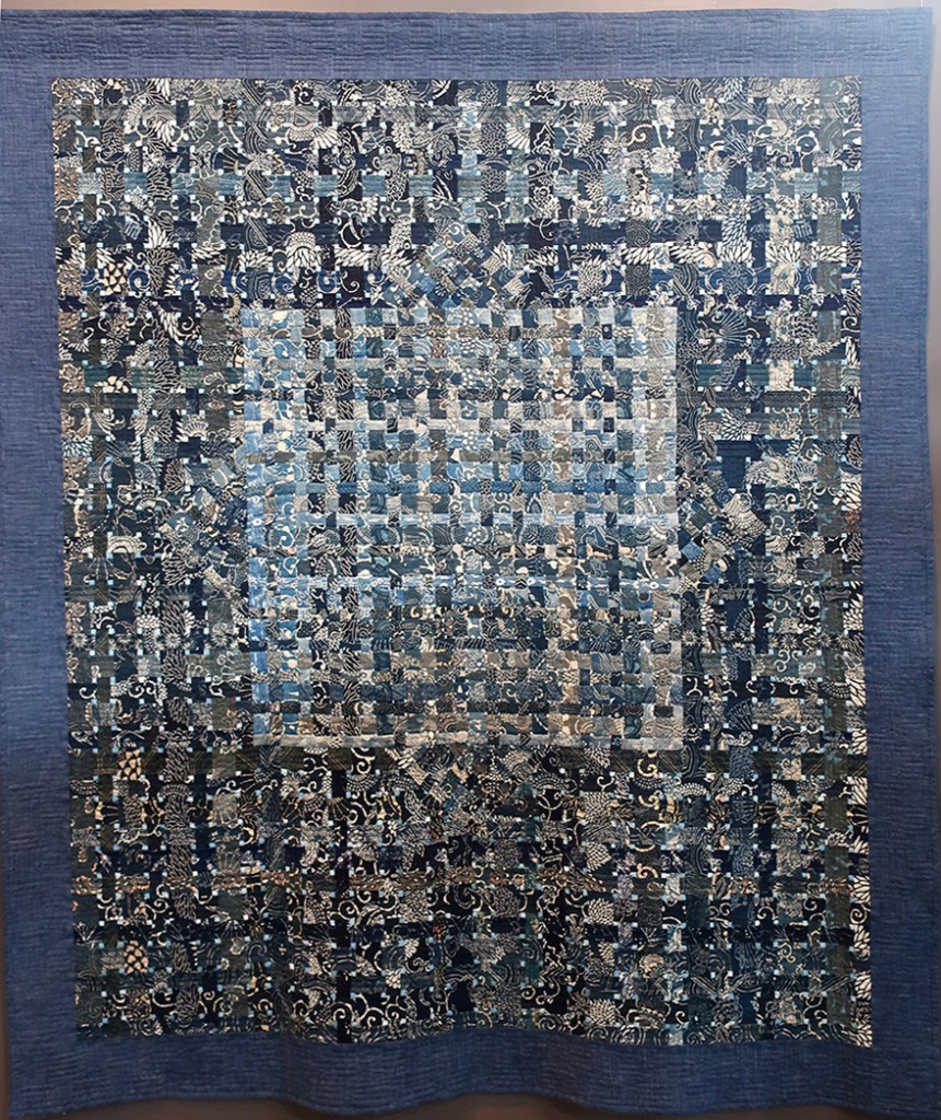 Quilt “Releasing” by Etsuko Misaka