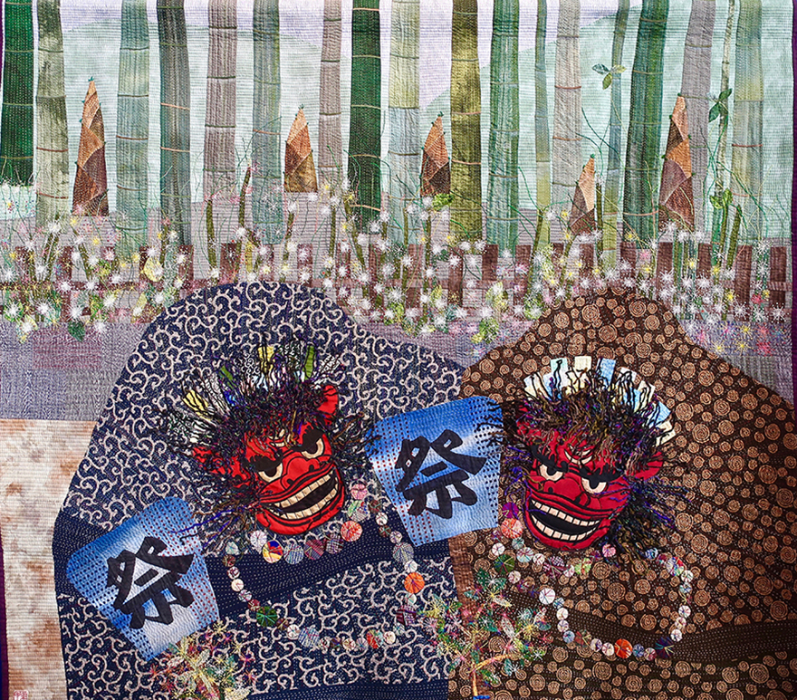 Quilt “In Memory of Father” by Yoshiko Kawakita 