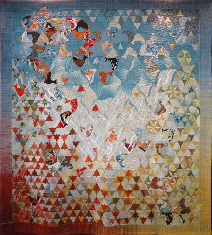 Quilt “Ultimate Autumn” by Reiko Nakahara