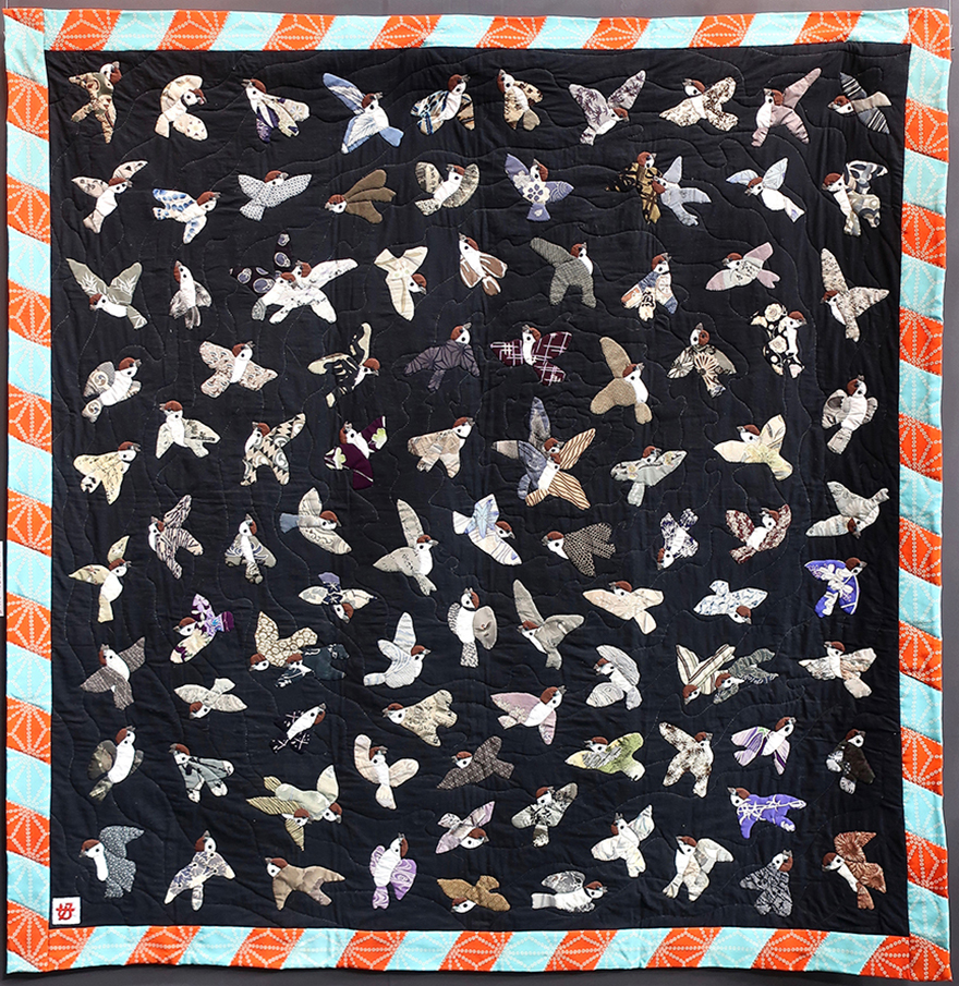 Quilt “Voice” by Yoshiko Karagiri