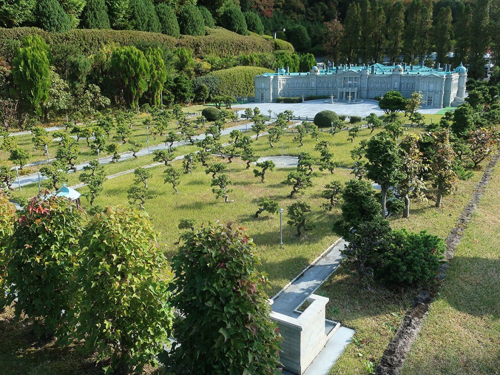 Akasaka Palace model at Tobu World Square in Nikko, Japan