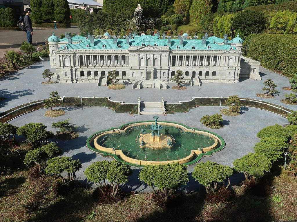 Akasaka Palace model at Tobu World Square in Nikko, Japan
