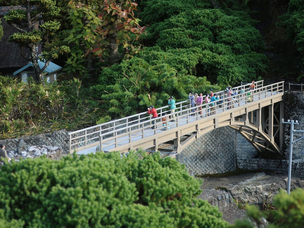 Japanese countryside model at Tobu World Square in Nikko, Japan
