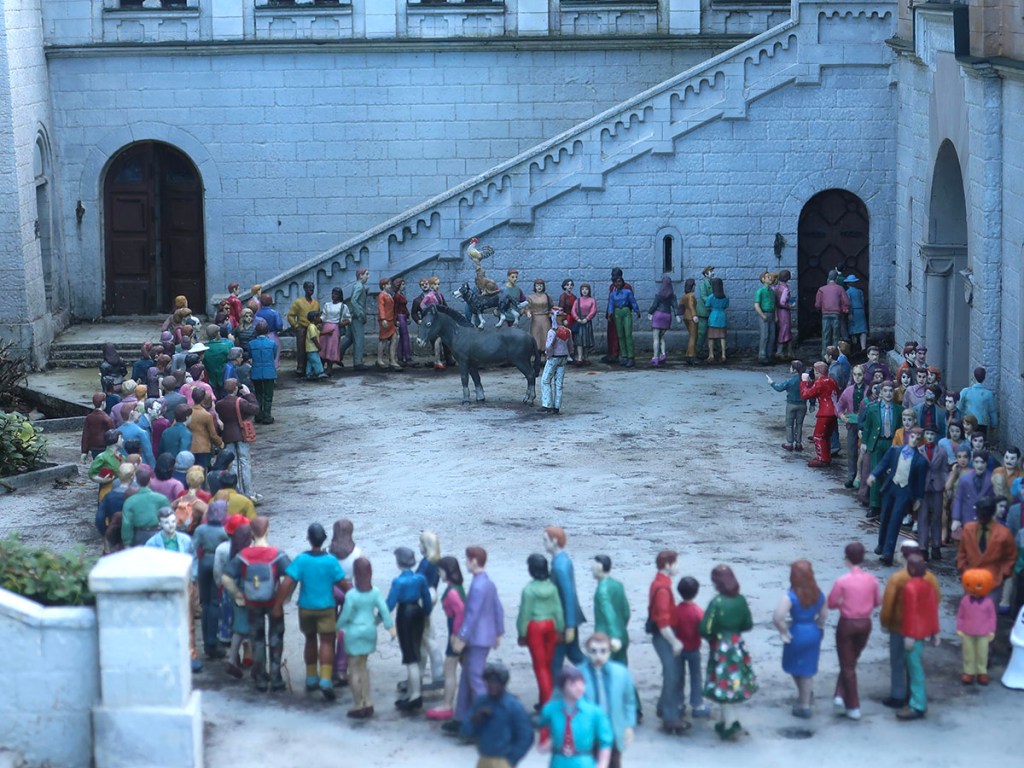 Neuschwanstein Castle model at Tobu World Square in Nikko, Japan
