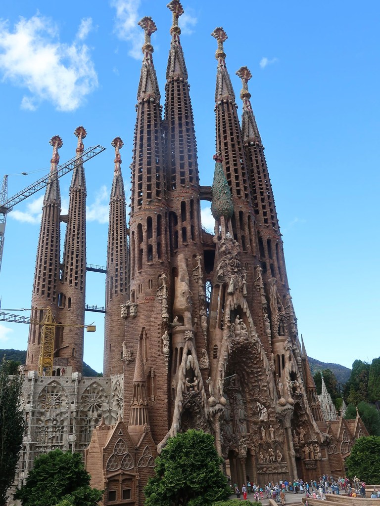 Sagrada Familia model at Tobu World Square in Nikko, Japan