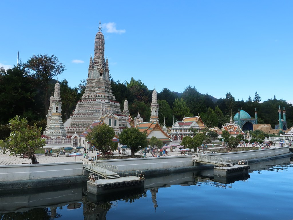 Wat Arun model at Tobu World Square in Nikko, Japan