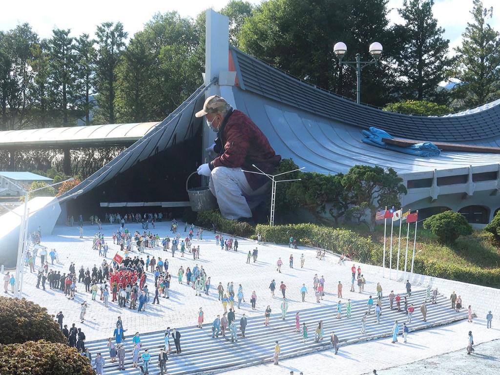 Caretaker at Tobu World Square in Nikko, Japan